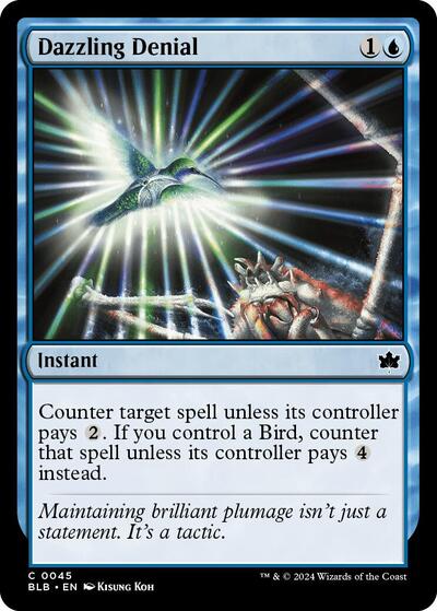Dazzling Denial (Bloomburrow) Light Play Foil