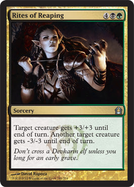 Rites of Reaping (Return to Ravnica) Light Play