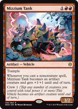Mizzium Tank (War of the Spark) Light Play