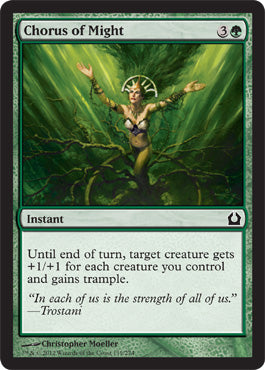 Chorus of Might (Return to Ravnica) Light Play Foil