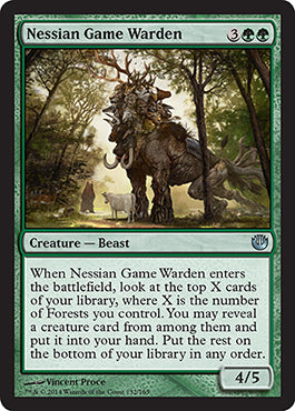 Nessian Game Warden (Journey into Nyx) Light Play