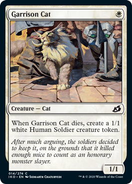Garrison Cat (Ikoria: Lair of Behemoths) Light Play