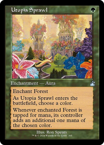 Utopia Sprawl (Retro Frame) (Ravnica Remastered) Light Play Foil
