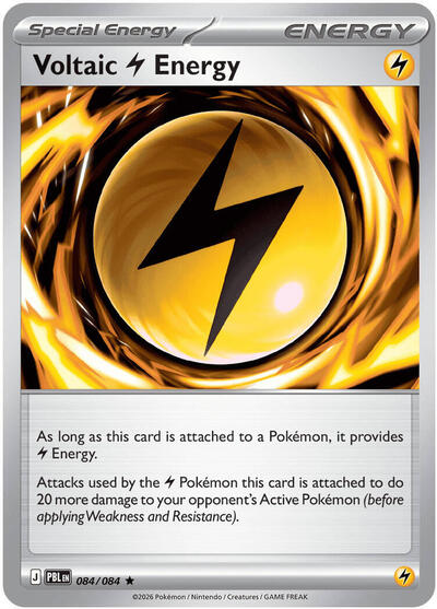 Voltaic Lightning Energy (ME05: Pitch Black) Light Play Holofoil