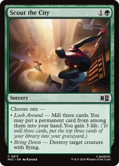 Scout the City (Commander: Marvel Super Heroes) Light Play