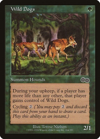 Wild Dogs (Urza's Saga) Light Play