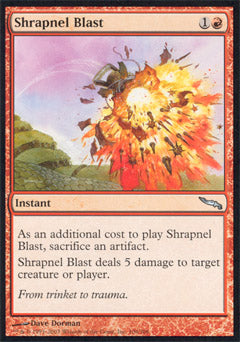 Shrapnel Blast (Mirrodin) Medium Play