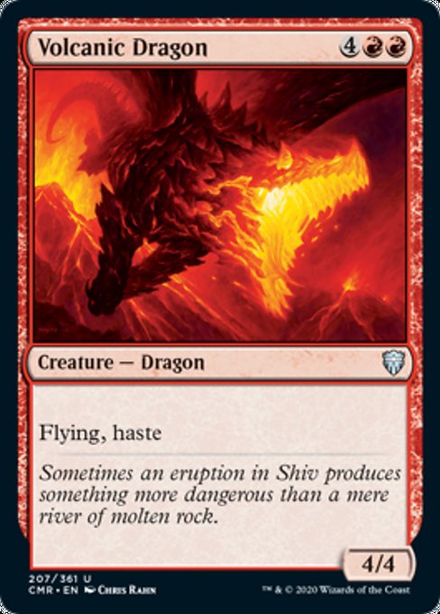 Volcanic Dragon (Commander Legends) Light Play