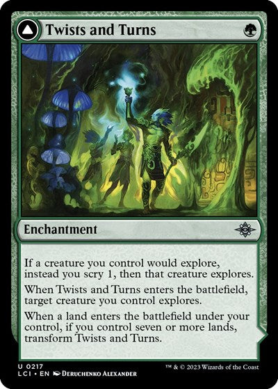 Twists and Turns (The Lost Caverns of Ixalan) Light Play Foil