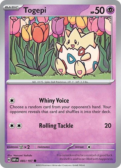 Togepi (Scarlet and  Violet: Obsidian Flames) Light Play