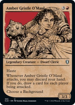 Amber Gristle O'Maul (Showcase) (Commander Legends: Battle for Baldur's Gate) Light Play