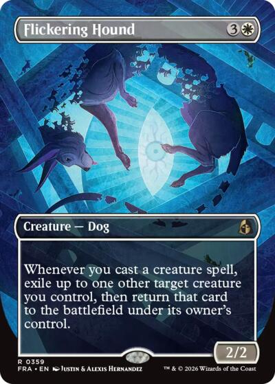 Flickering Hound (Borderless) (Reality Fracture) Light Play