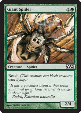 Giant Spider (Magic 2014 Core Set) Light Play