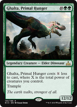 Ghalta, Primal Hunger (Rivals of Ixalan) Light Play