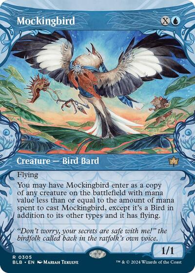 Mockingbird (Showcase) (Bloomburrow) Light Play