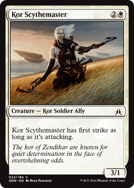 Kor Scythemaster (Oath of the Gatewatch) Light Play
