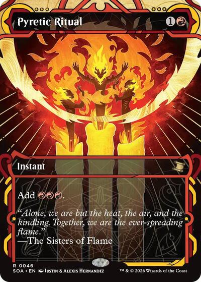 Pyretic Ritual (Secrets of Strixhaven: Mystical Archive) Light Play Foil