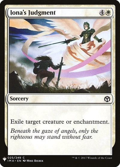 Iona's Judgment (Mystery Booster) Light Play