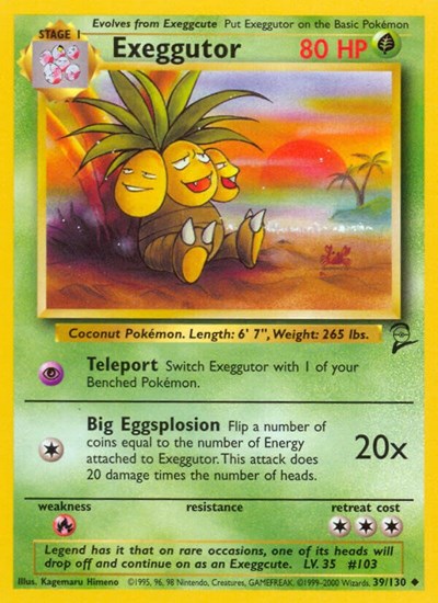 Exeggutor (Base Set 2) Heavy Play