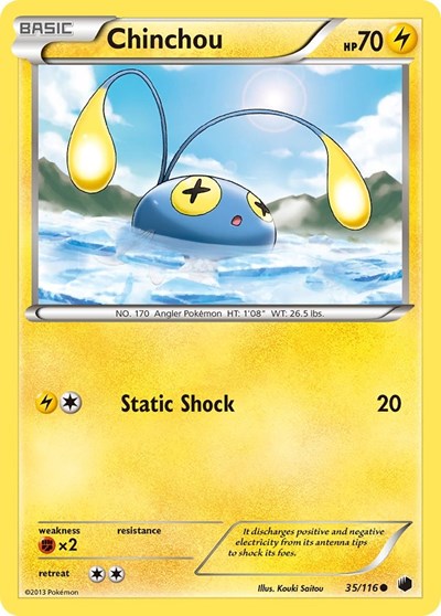 Chinchou (Plasma Freeze) Damaged / Poor