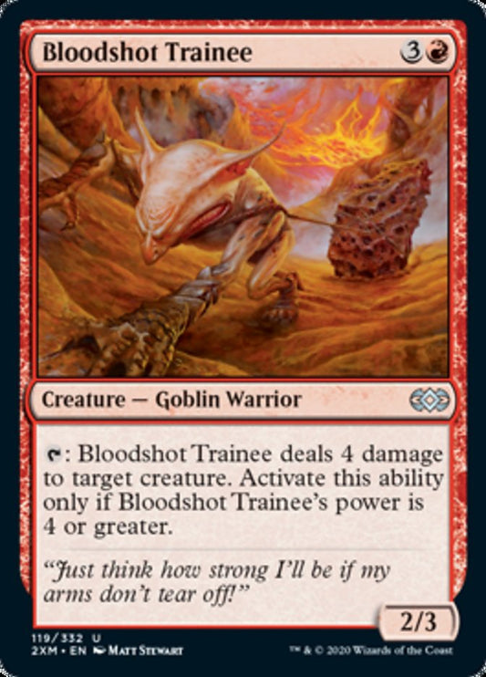 Bloodshot Trainee (Double Masters) Light Play Foil