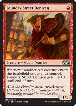 Foundry Street Denizen (Magic 2015 Core Set) Light Play