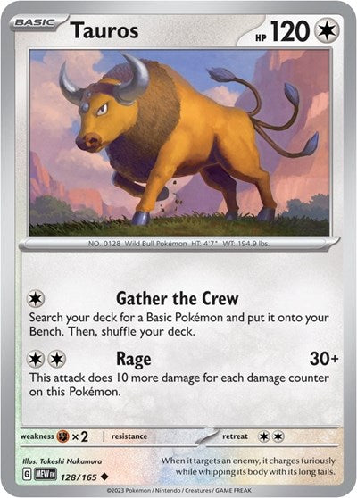 Tauros (Scarlet and Violet: 151) Light Play