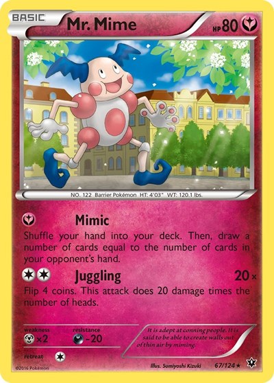 Mr. Mime (XY - Fates Collide) Medium Play