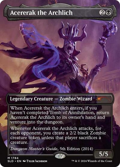 Acererak the Archlich (Secret Lair) Light Play
