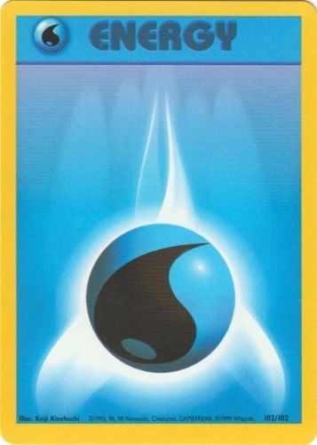 Water Energy (Base Set) Heavy Play