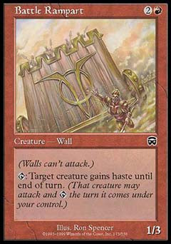 Battle Rampart (Mercadian Masques) Light Play
