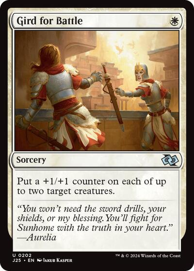 Gird for Battle (Foundations Jumpstart) Light Play
