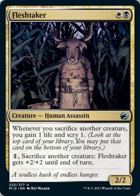 Fleshtaker (Innistrad: Midnight Hunt) Light Play Foil