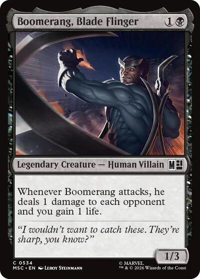 Boomerang, Blade Flinger (Commander: Marvel Super Heroes) Light Play