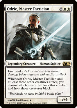 Odric, Master Tactician (Magic 2013 Core Set) Heavy Play Foil