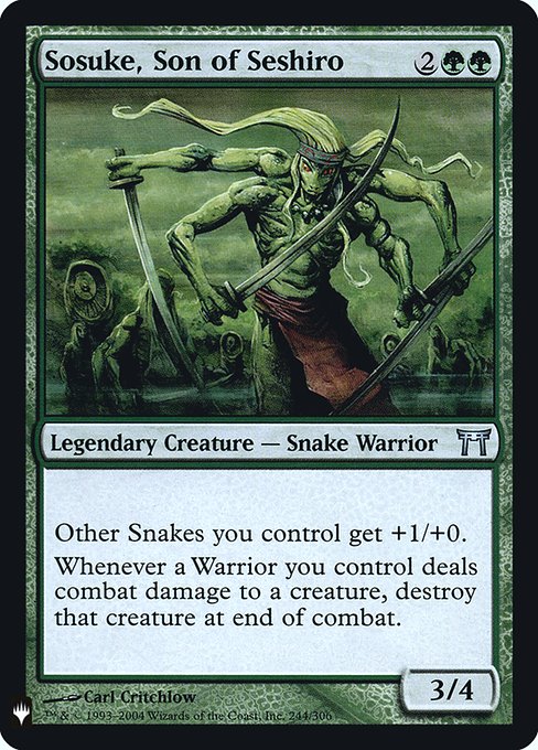 Sosuke, Son of Seshiro (Mystery Booster Retail Edition Foils) Light Play Foil