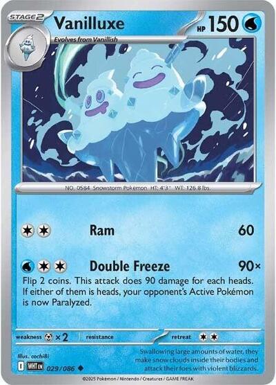 Vanilluxe (SV: White Flare) Light Play Reverse Holofoil