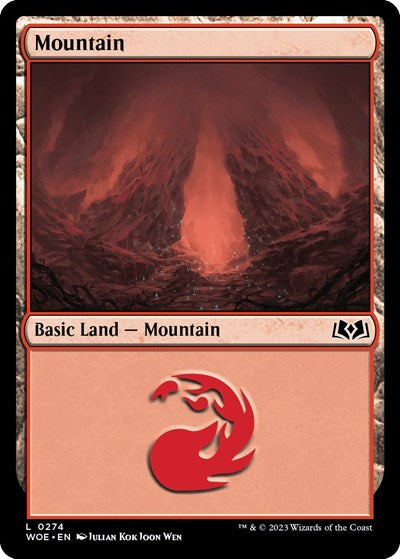 Mountain (0274) (Wilds of Eldraine) Light Play