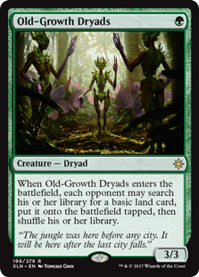Old-Growth Dryads (Ixalan) Light Play Foil