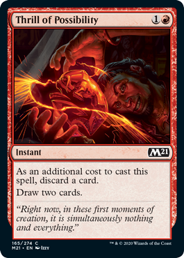Thrill of Possibility (Magic 2021 Core Set) Light Play