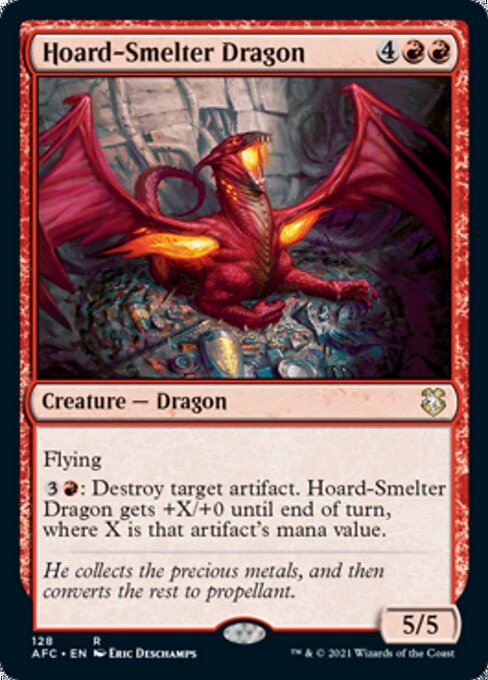 Hoard-Smelter Dragon (Commander 2021 Forgotten Realms) Light Play