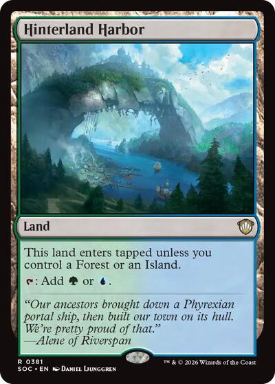 Hinterland Harbor (Commander: Secrets of Strixhaven) Light Play