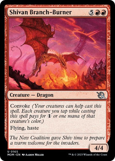 Shivan Branch-Burner (March of the Machine) Light Play Foil