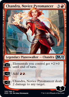 Chandra, Novice Pyromancer (Magic 2020 Core Set) Near Mint