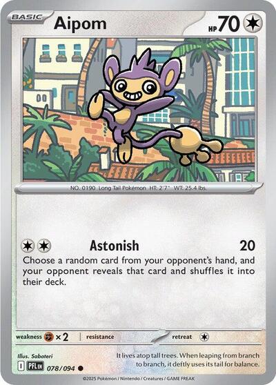 Aipom (ME02: Phantasmal Flames) Light Play