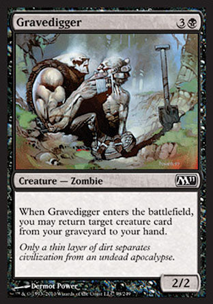 Gravedigger (Magic 2011 Core Set) Light Play Foil
