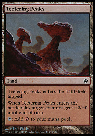 Teetering Peaks (Premium Deck Series: Fire and Lightning) Light Play Foil