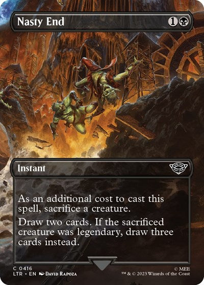 Nasty End (Borderless) (Universes Beyond: The Lord of the Rings: Tales of Middle-earth) Light Play