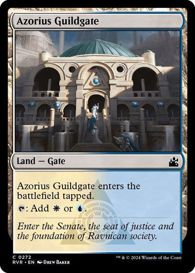 Azorius Guildgate (Ravnica Remastered) Light Play