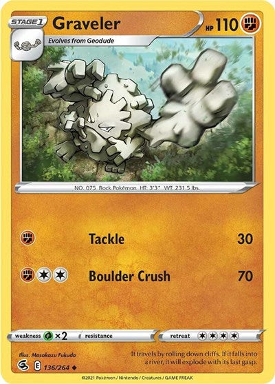 Graveler (SWSH08: Fusion Strike) Light Play